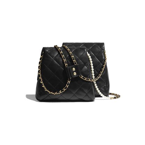 chanel side bag black